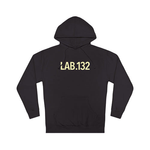 LAB.132 Hoodie — Minimalist Yellow Logo Pullover