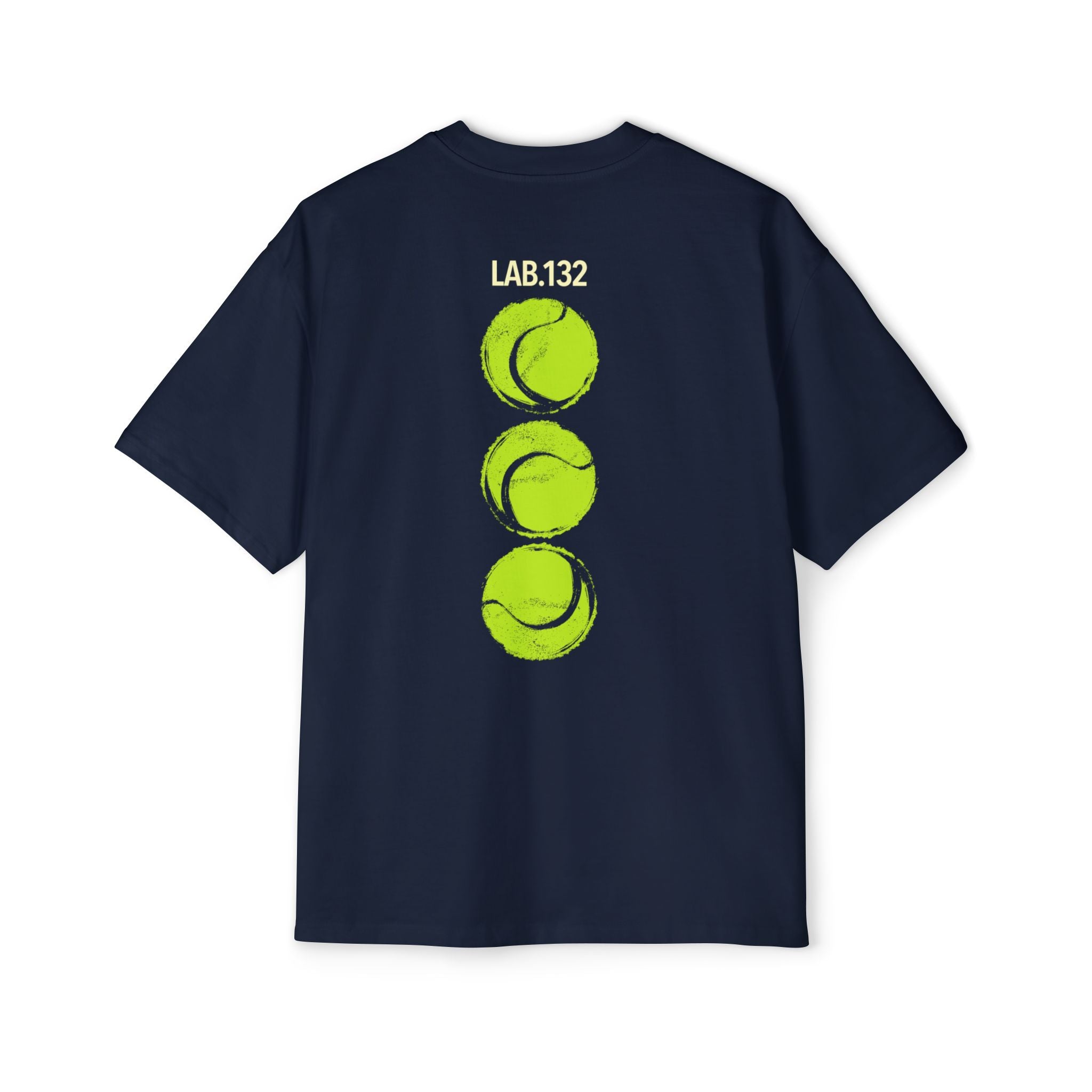 T-Shirt — LAB.132 Neon Tennis Balls Oversized Graphic Tee