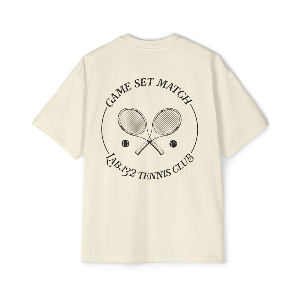 T-Shirt — 'Game Set Match' Oversized Graphic Tee